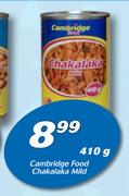Cambridge Food Chakalaka Mild-410g