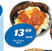 Pap & Wors Meal-Each