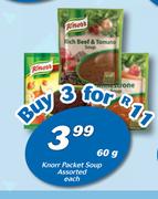 Knorr Packet Soup-3x60g 