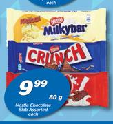 Nestle Chocolate Slab-80g Each