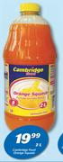 Cambridge Food Orange Squash-2Ltr