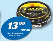Lion Shoe Polish (Black Only)-100ml