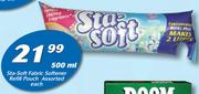Sta-Soft Fabric Softener Refill Pouch-500ml Each