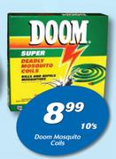 Doom Mosquito Coils 10’s