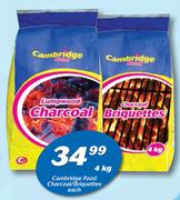 Cambridge Food Charcoal/Briquettes-4kg Each