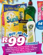 Sunlight Handwashing Powder-3kg Combo
