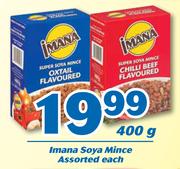 Imana Soya Mince-400g Each
