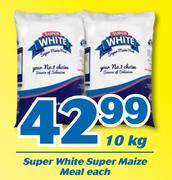 Super White Super Maize Meal-10kg Each