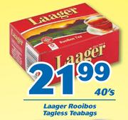 Laager Rooibos Tagless Teabags-40's