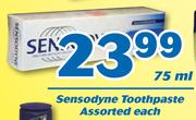 Sensodyne Toothpaste-75ml Each