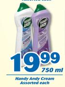 Handy Andy Cream-750ml Each