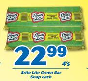 Brite Lite Green Bar Soap-4's Each
