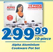Alpha Aluminium Cookware Pot Set-10 Piece
