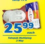 Valupak 3-Way Multiplug-Each