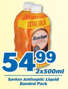 Savlon Antiseptic Liquid Banded Pack-2x500ml