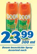 Doom Insecticide Spray-300ml Each