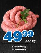 Cederberg Boerewors-Per kg