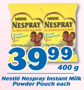 Nestle Nespray Instant Milk Powder Pouch-400g Each