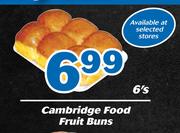 Cambridge Food Fruit Buns-6's