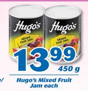 Hugo's Mixed Fruit Jam-450g Each
