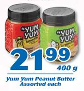 Yum Yum Peanut Butter-400g Each 