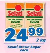Selati Brown Sugar-2kg Each