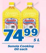 Sunola Cooking Oil-5Ltr Each