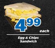 Egg & Chips Sandwich-Each