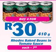 Rhodes Baked Beans In Tomato Sauce-410g Each