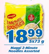 Maggi 2Minute Noodles-5x73g Each 