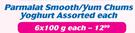 Parmalat Smooth/Yum Chum Yoghurt 6X100g-Each