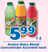 Fusion Dairy Blend Concentrate-1l Each