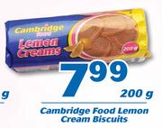 Cambridge Food Lemon Cream Biscuits-200g