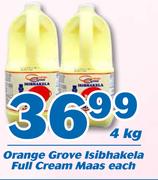 Orange Grove Isibhakela Full Cream Maas-4Kg Each