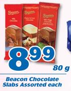 Beacon Chocolate Slabs-80g Each