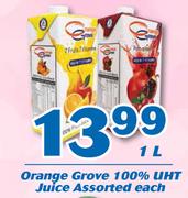 Orange Grove 100% UHT Juice-1L Each