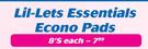 Lil-Lets Essentials Econo Pads 8's Pack-Each