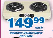 Diamond Double Spiral Hot Plate-Each