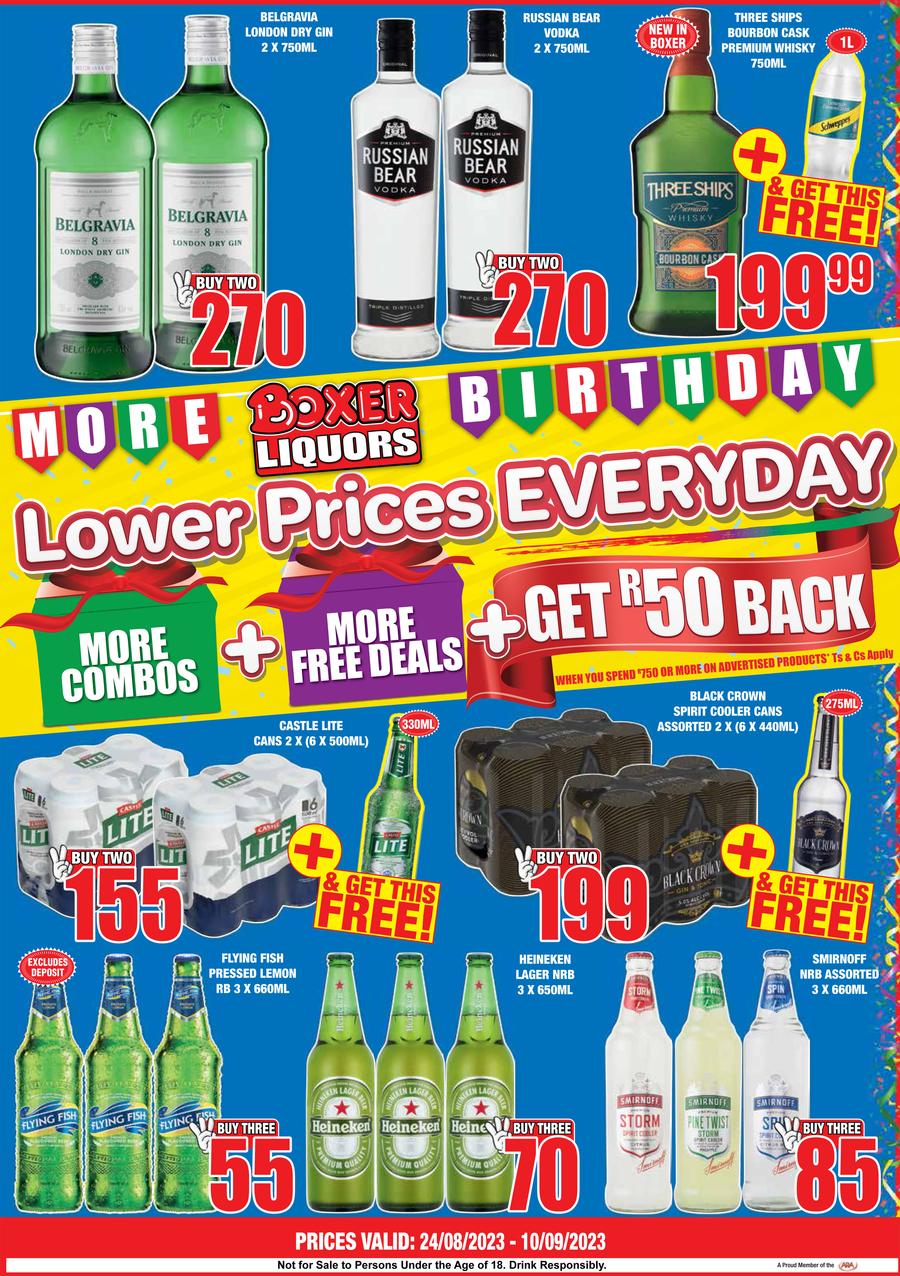 Boxer Liquor Limpopo & Mpumalanga Lower Prices Everyday (24 August