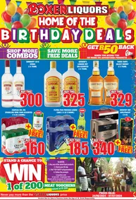 Boxer Liquor KwaZulu-Natal : Home Of The Birthday Deals (24 June - 7 July 2024)