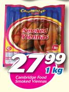 Cambridge Food Smoked Viennas-1kg