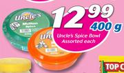 Uncle's Spice Bowl-400g Each