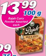 Rajah Curry Powder-100g Each