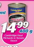 Cambridge Food Pilchards In Tomato Sauce-400g