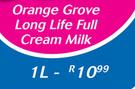 Orange Grove Long Life Full Cream Milk-1ltr