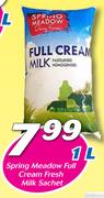 Spring Meadow Full Cream Fresh Milk Sachet-1ltr