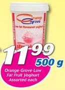 Orange Grove Low Fat Yoghurt-500g Each