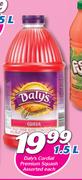 Daly's Cordial Premium Squash-1.5Ltr Each