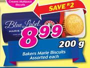 Bakers Marie Biscuits-200g Each