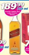 Johnnie Walker Red Label Scotch Whisky-750ml